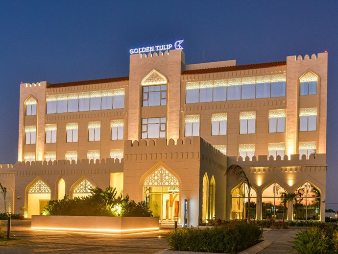 Inviting glow at the Golden Tulip