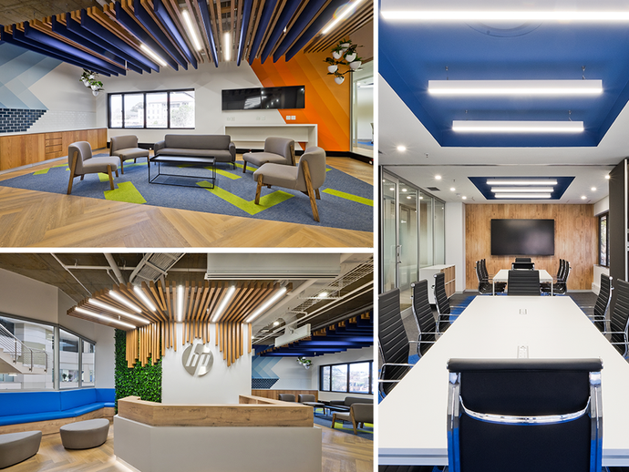 HP's offices look smart and professional with our lighting solutions