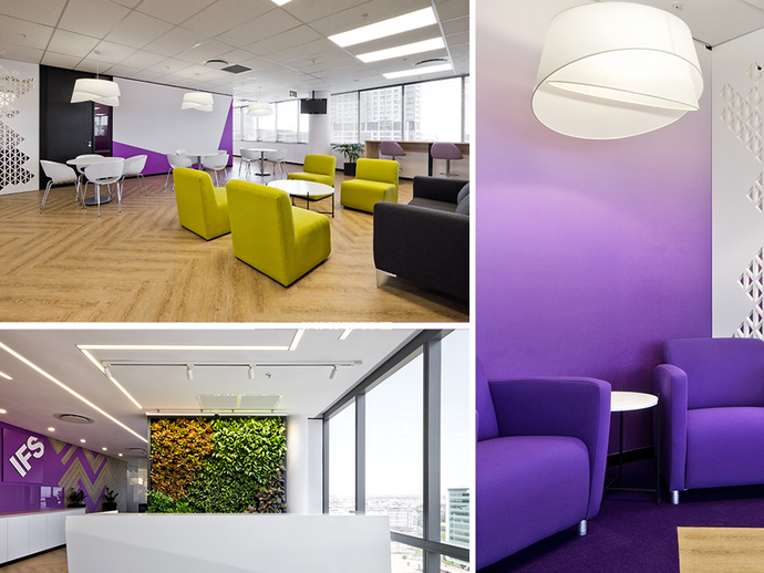 Our lights make the IFS's Johannesburg office pop!