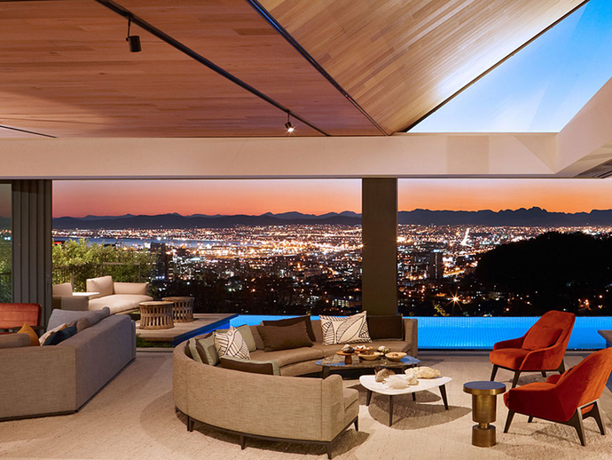 Our lights add warmth to this architectural wonder
