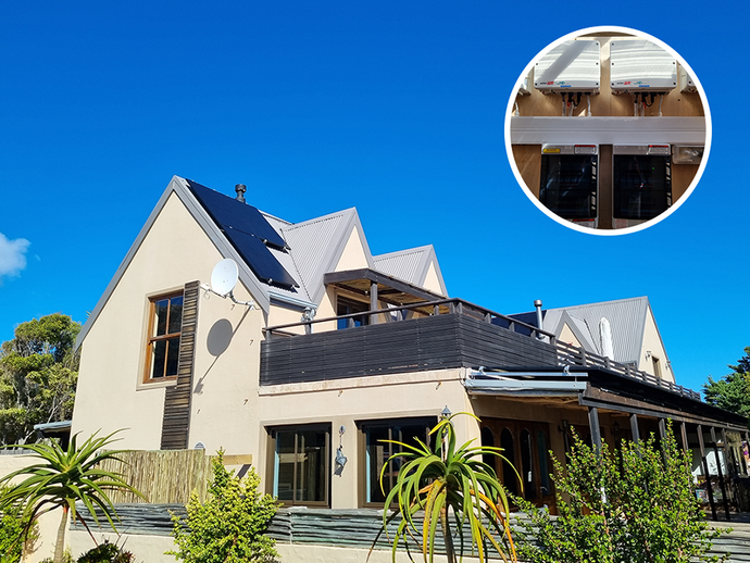 Solar solution for indoor heated swimming pool