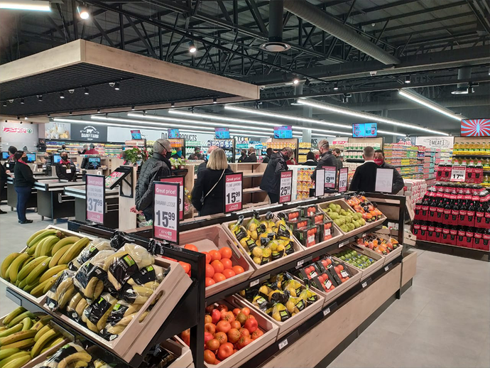 Lighting the way for shoppers at Morningfield Spar