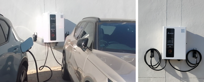 First of many EV charging stations at Volvo dealerships