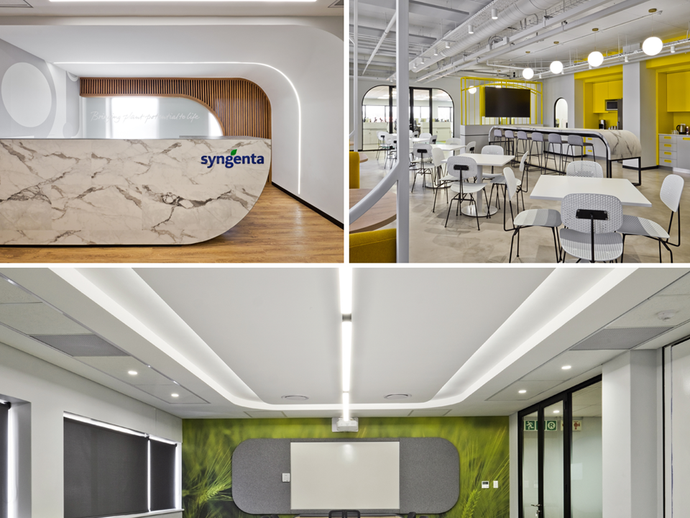 Adding to the bright and airy feel of Syngenta’s Joburg offices